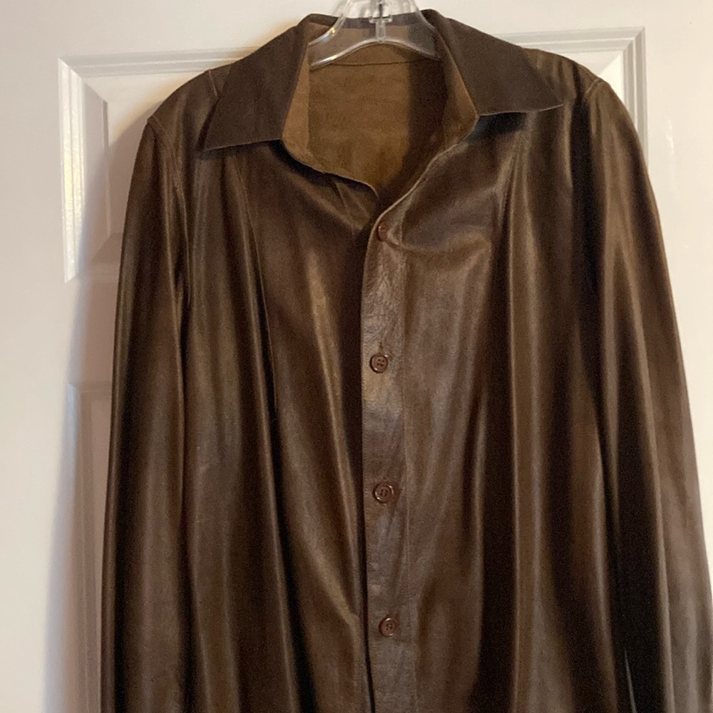 Reversible Ladies Lamb Skin Shirt Jacket